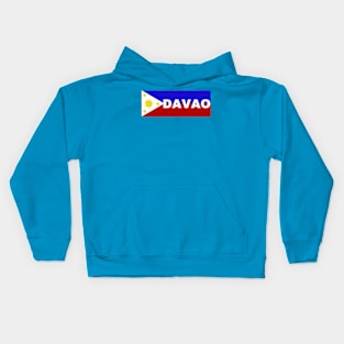 Davao City in Philippines Flag Kids Hoodie